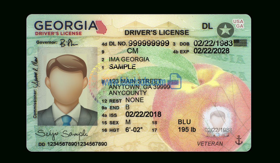 Georgia Driving License Psd Template New Version (V1) With Regard To Georgia Id Card Template