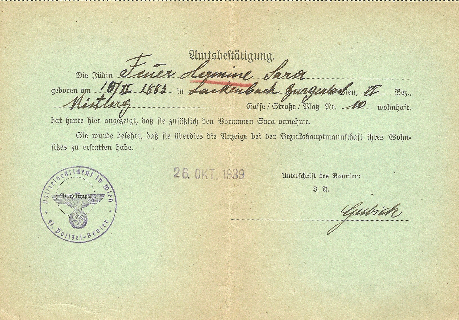 German Special Issued Id's For Jews – Our Passports Regarding World War 2 Identity Card Template