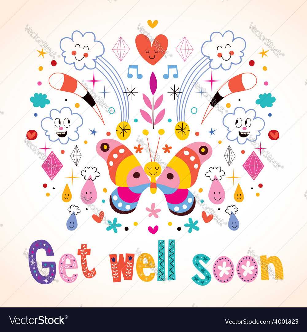 Get Well Soon Greeting Card Throughout Get Well Soon Card Template
