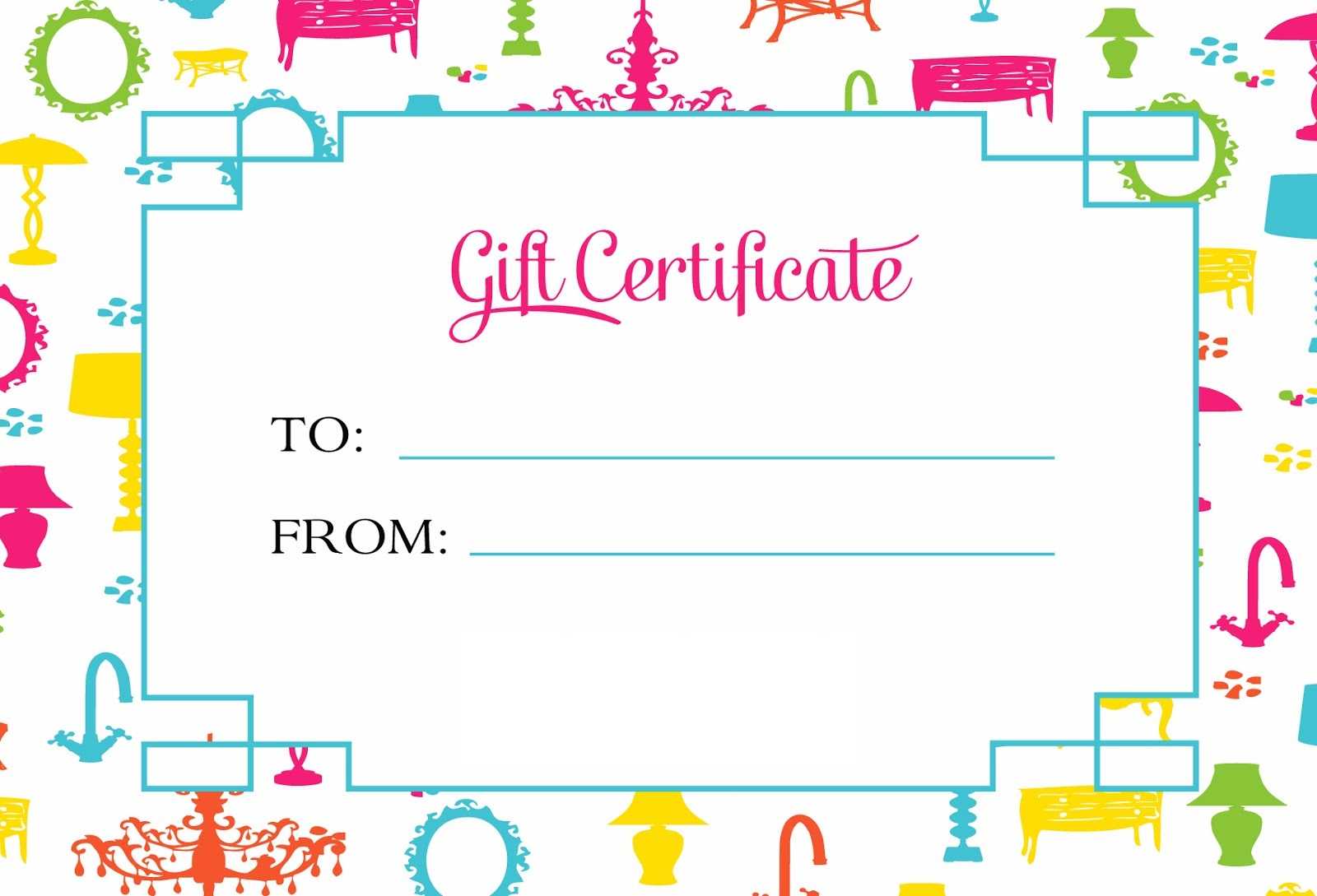 Gift Certificate Template For Kids Blanks | Loving Printable Within Kids Gift Certificate Template