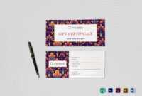 Gift Certificate Template with Gift Certificate Template Indesign