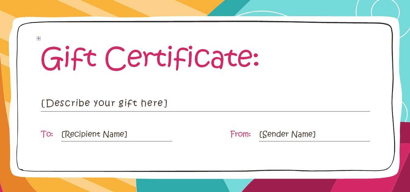 Gift Cheque Template – Dalep.midnightpig.co For Massage Gift Certificate Template Free Printable