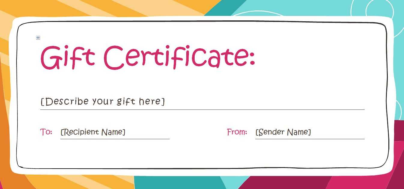 Gift Cheque Template – Dalep.midnightpig.co Pertaining To Fillable Gift Certificate Template Free