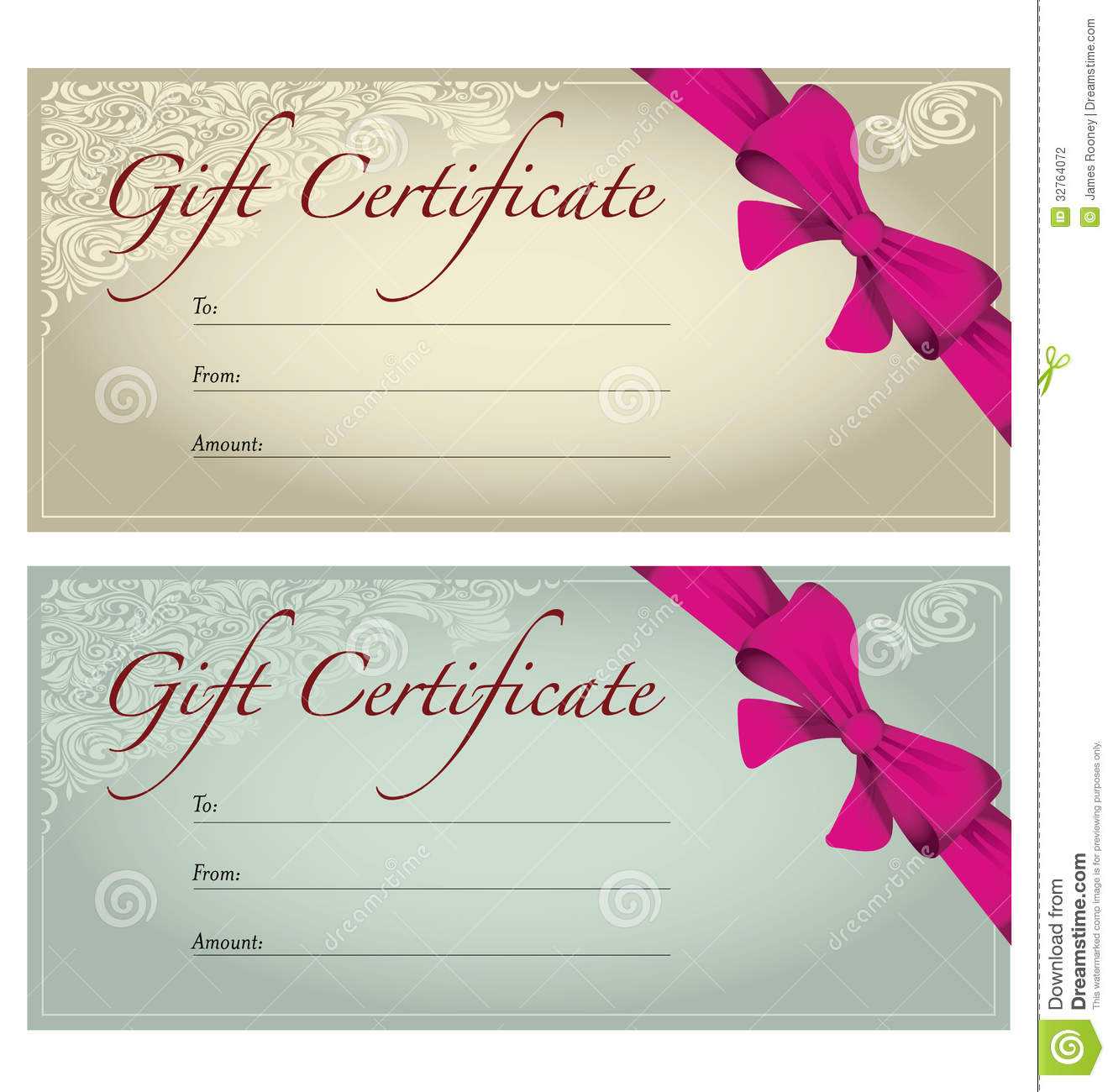 Gift Voucher Stock Illustration. Illustration Of Editable In Free Photography Gift Certificate Template