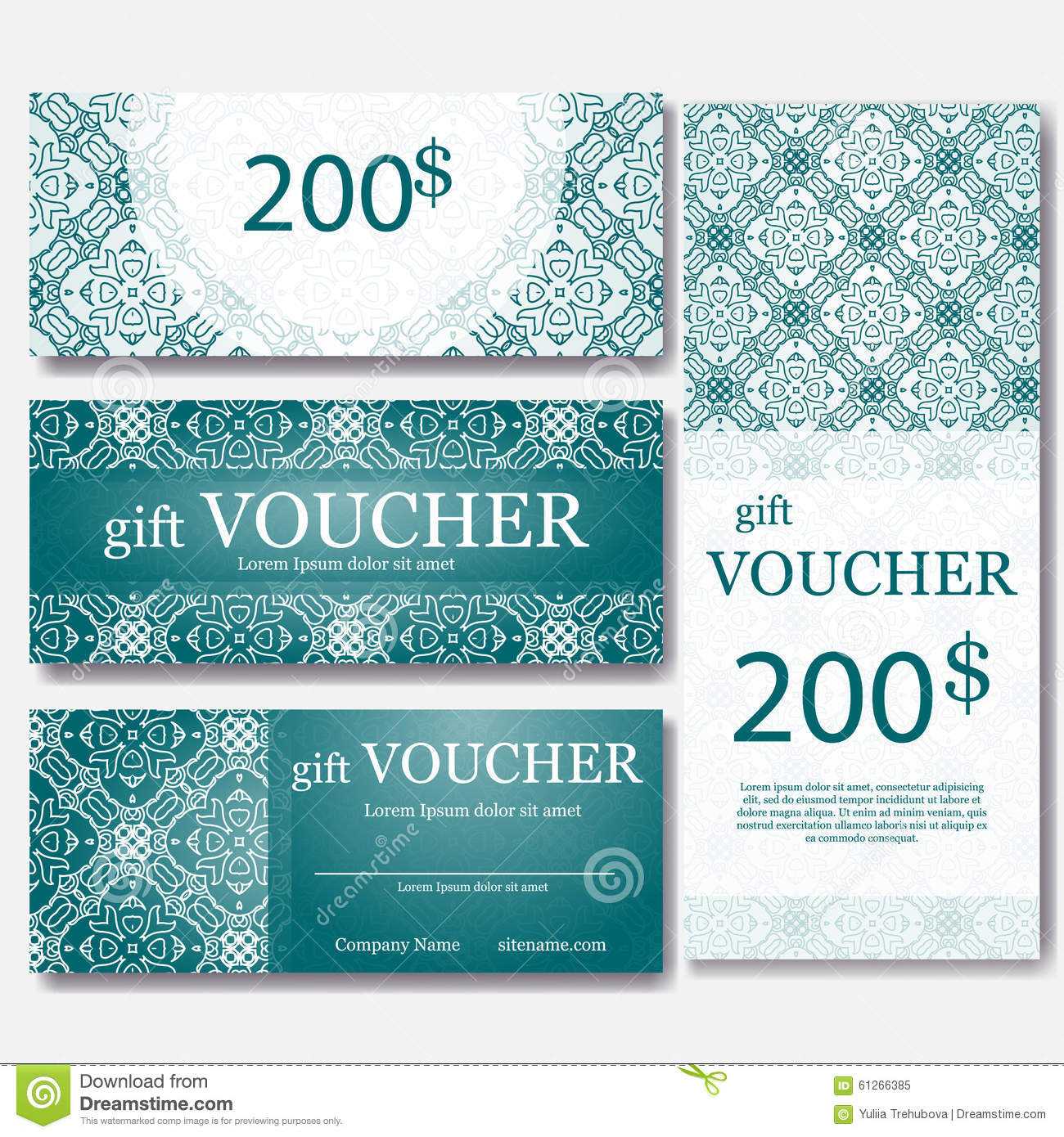 Gift Voucher Template With Mandala. Design Certificate For With Magazine Subscription Gift Certificate Template