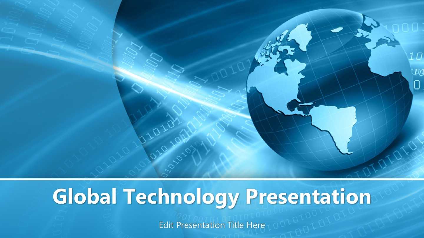 Global Technology Powerpoint Template – Powerpoint Templates Intended For Powerpoint Templates For Technology Presentations