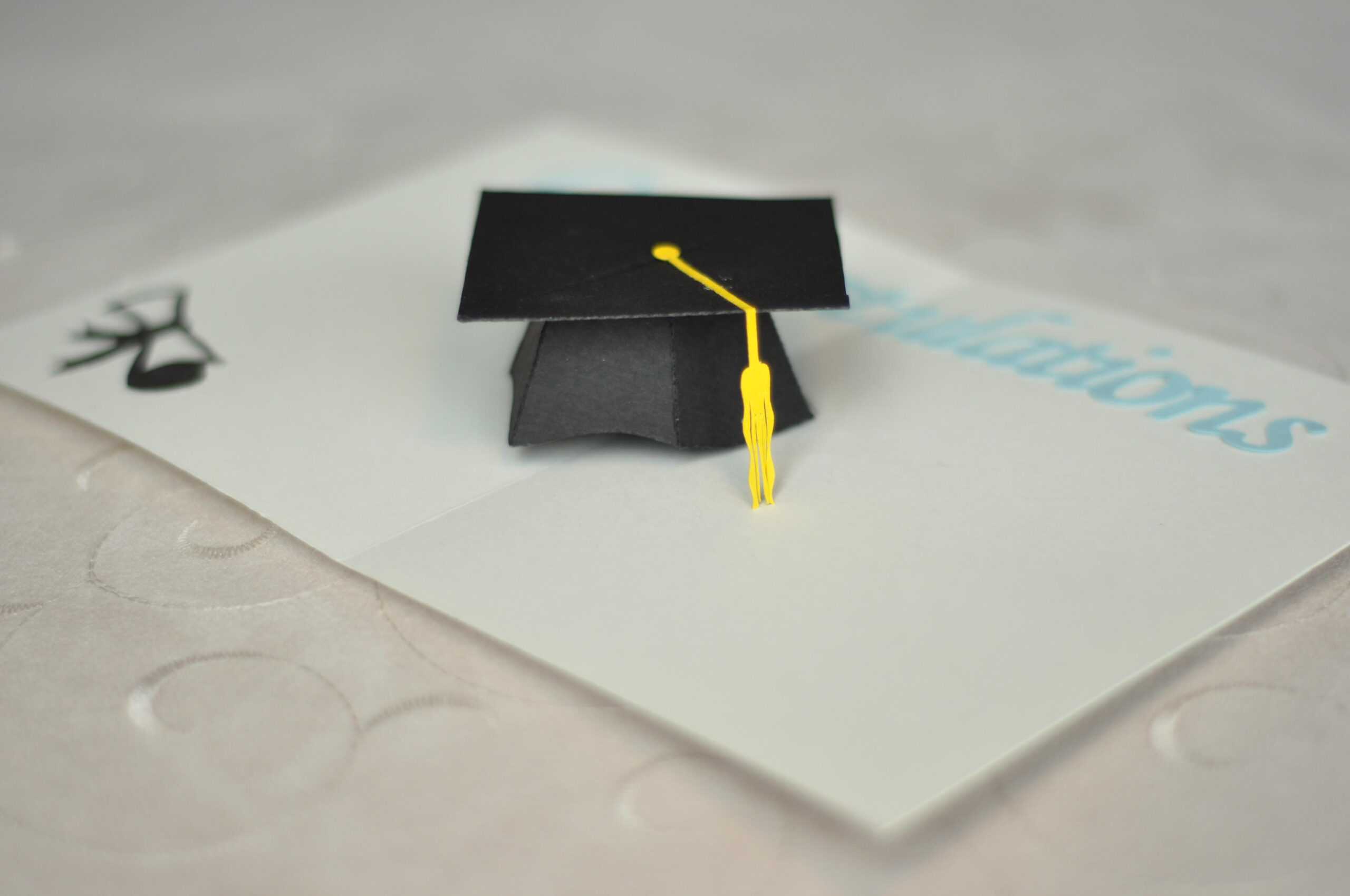 Graduation Pop Up Card: 3D Cap Tutorial – Creative Pop Up Cards With Graduation Pop Up Card Template