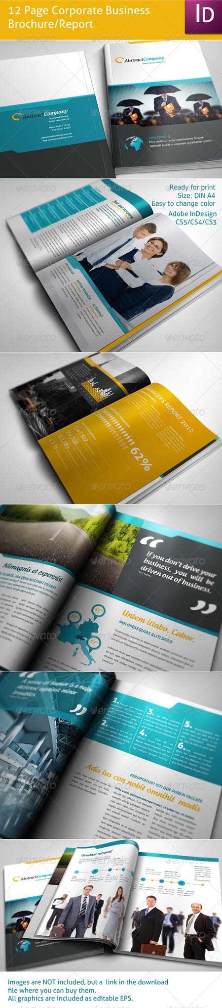 Graphicriver 12 Page Business Brochure Template » Photoshop Inside 12 Page Brochure Template