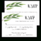 Greenery Wedding Rsvp Cards Template – Re1 For Template For Rsvp Cards For Wedding