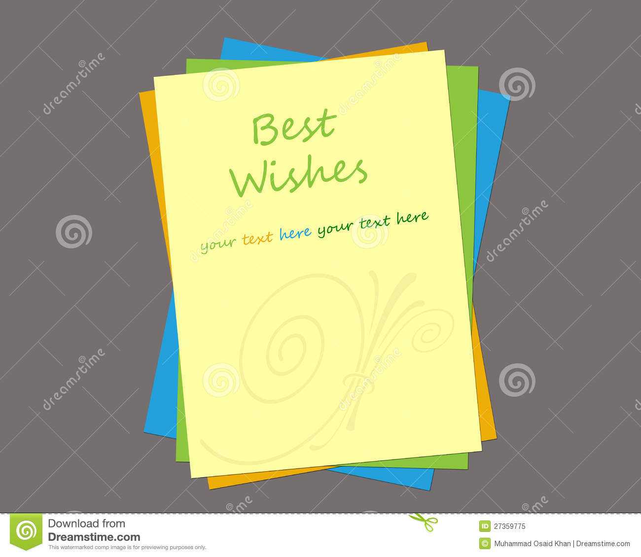 Greeting Card Template Stock Illustration. Illustration Of Within Free Blank Greeting Card Templates For Word