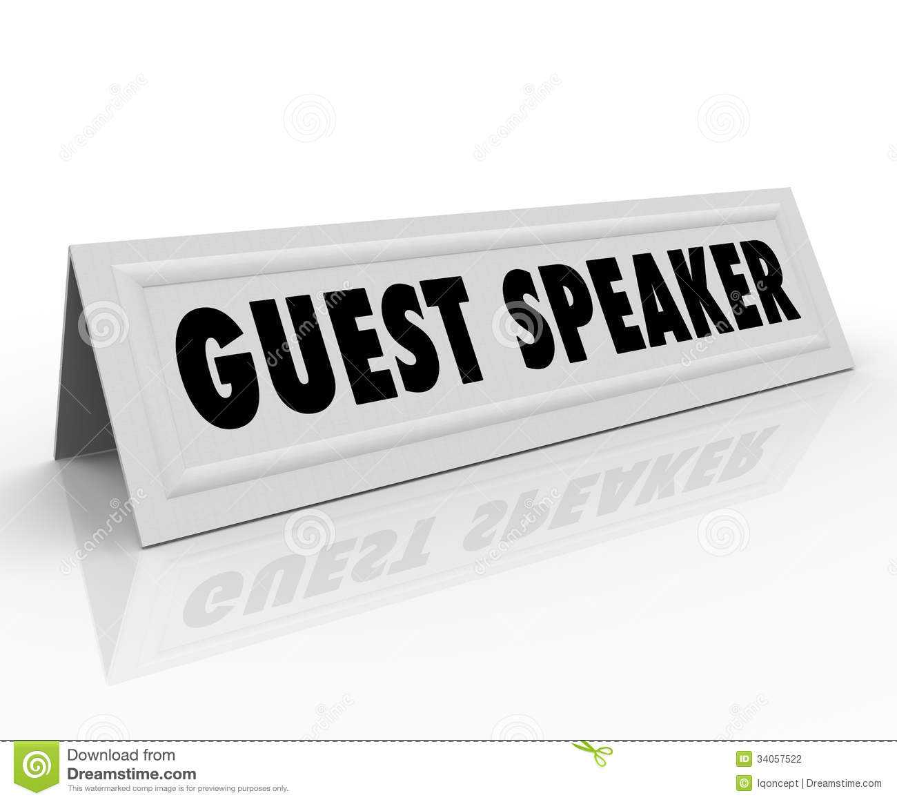 Guest Speaker Name Tent Card Presentation Panel Discussion Within Name Tent Card Template Word