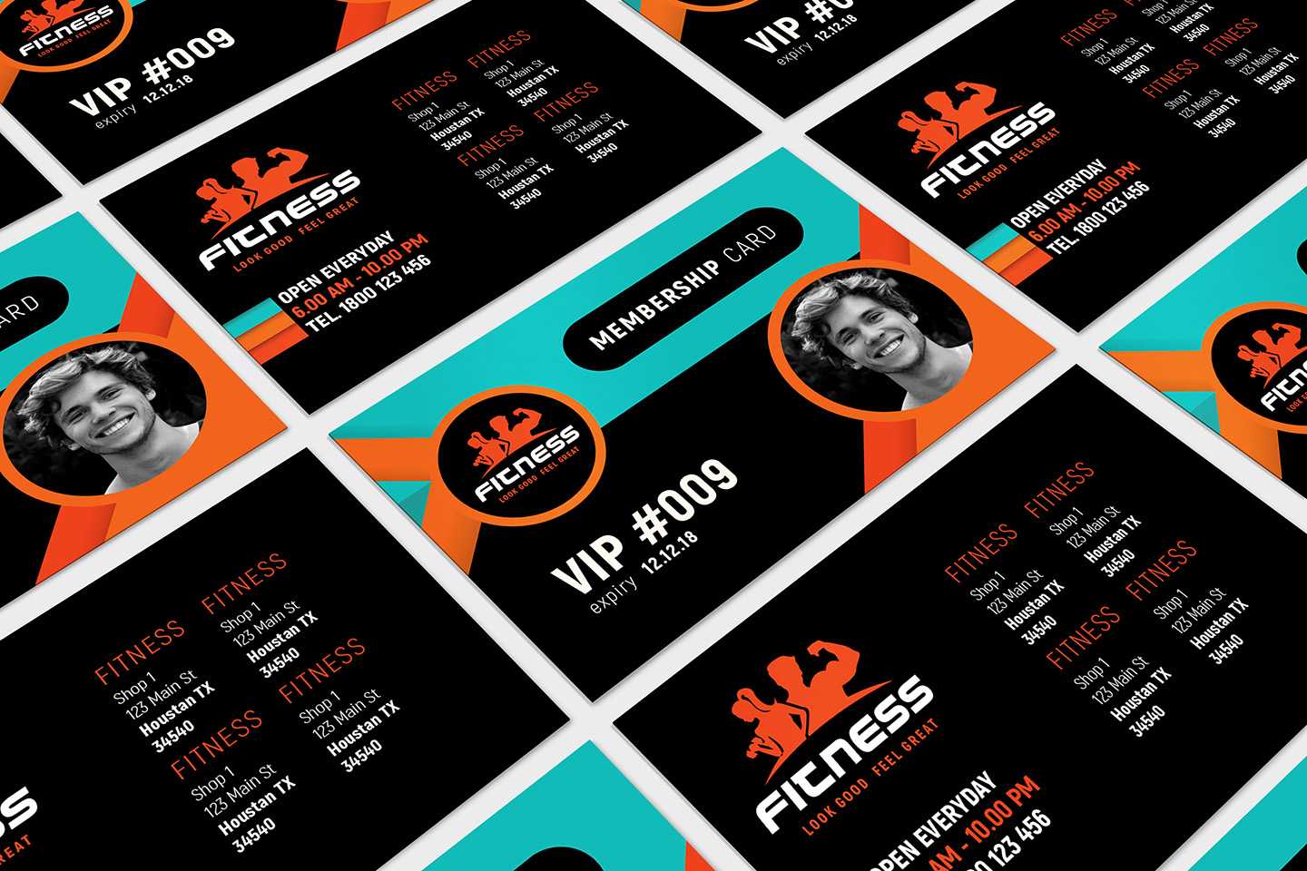 Gym / Fitness Membership Card Template In Psd, Ai & Vector Intended For Gym Membership Card Template