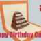 Happy Birthday Cake #2 – Pop Up Card Tutorial In Happy Birthday Pop Up Card Free Template
