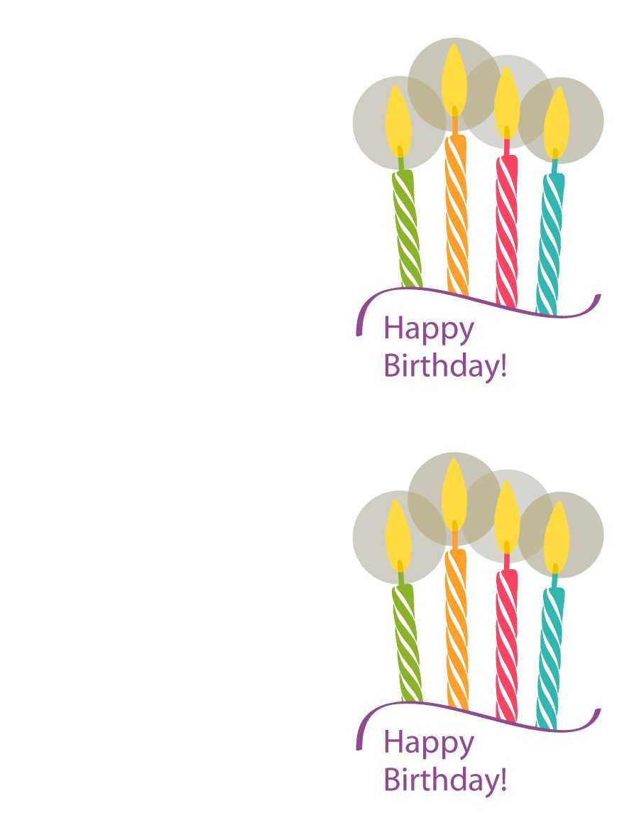 Happy Birthday Card Printable Template – Calep.midnightpig.co Inside Microsoft Word Birthday Card Template