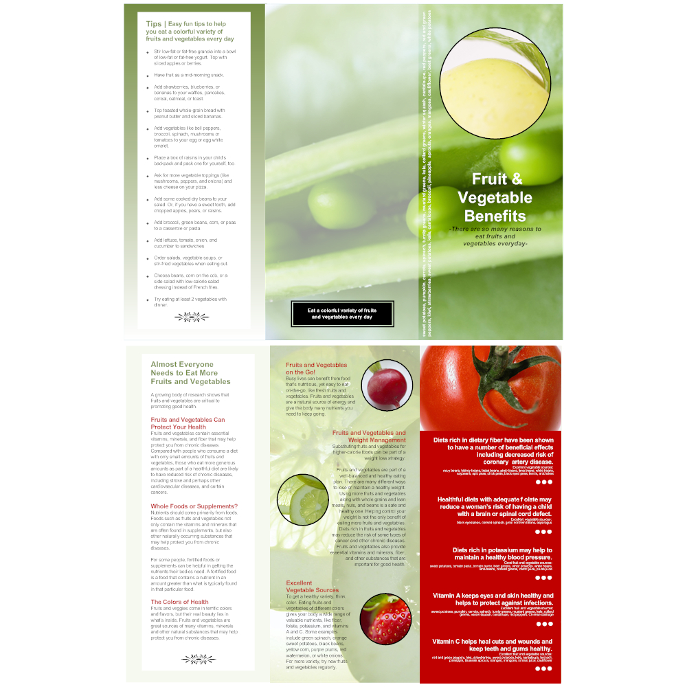 Health Brochure Templates – Calep.midnightpig.co With Regard To Nutrition Brochure Template