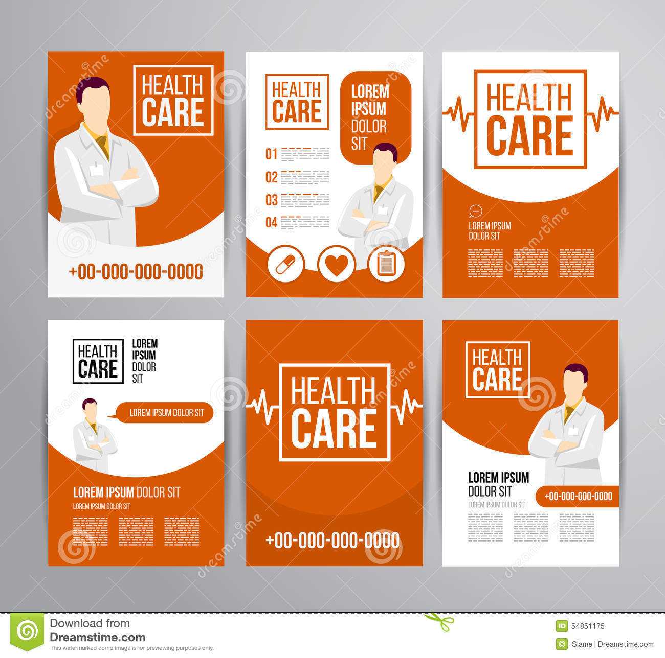 Healthcare Brochure Stock Vector. Illustration Of Business With Healthcare Brochure Templates Free Download