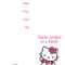 Hello Kitty Free Printable Birthday Party Invitation Intended For Hello Kitty Birthday Card Template Free