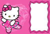 Hello Kitty Free Printable Invitation Templates throughout Hello Kitty Birthday Card Template Free