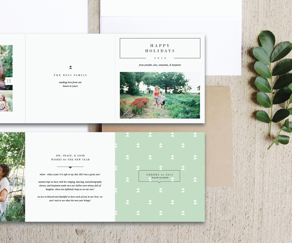 Holiday Card Trifold – Free Photoshop Templates In Free Photoshop Christmas Card Templates For Photographers
