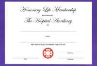 Honorary Membership Certificate Template - Calep.midnightpig.co with Life Membership Certificate Templates