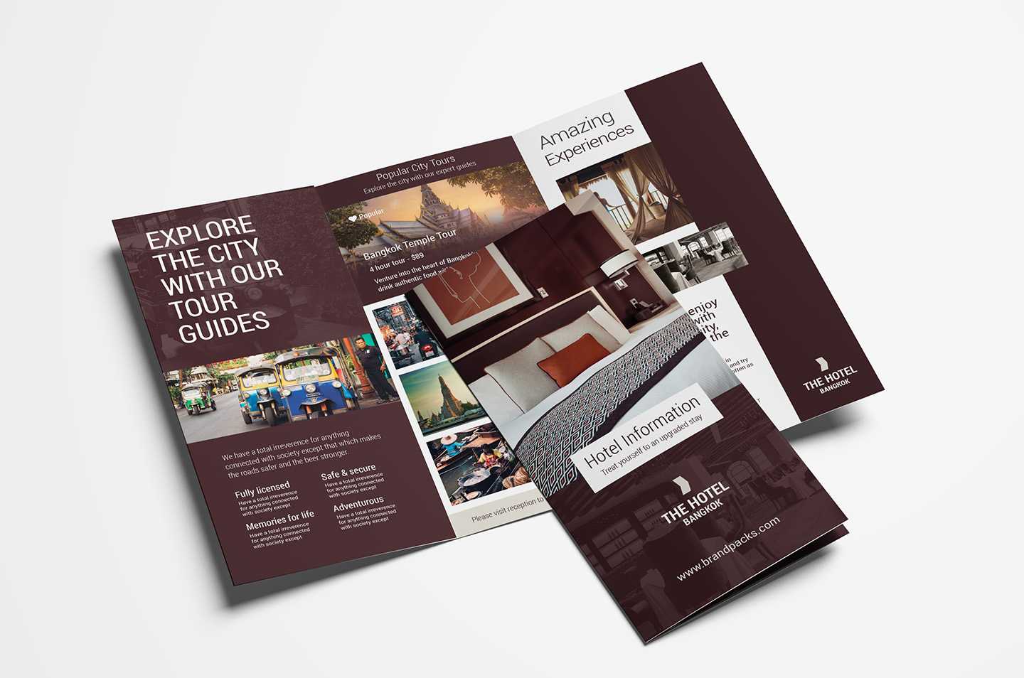 Hotel Tri Fold Brochure Template V2 – Psd, Ai & Vector Inside Hotel Brochure Design Templates
