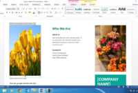 How To Create A Brochure Using Ms Word 2013 regarding Word 2013 Brochure Template