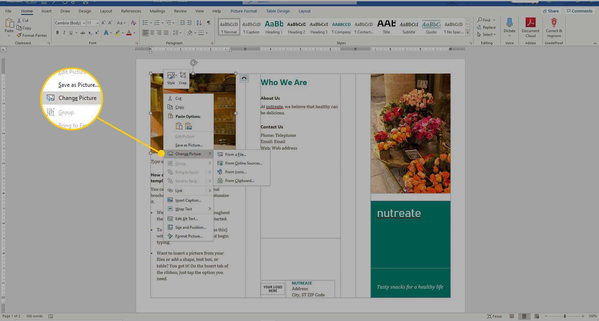 How To Create A Brochure Using Ms Word 2013 Youtube Make On In Word 2013 Brochure Template