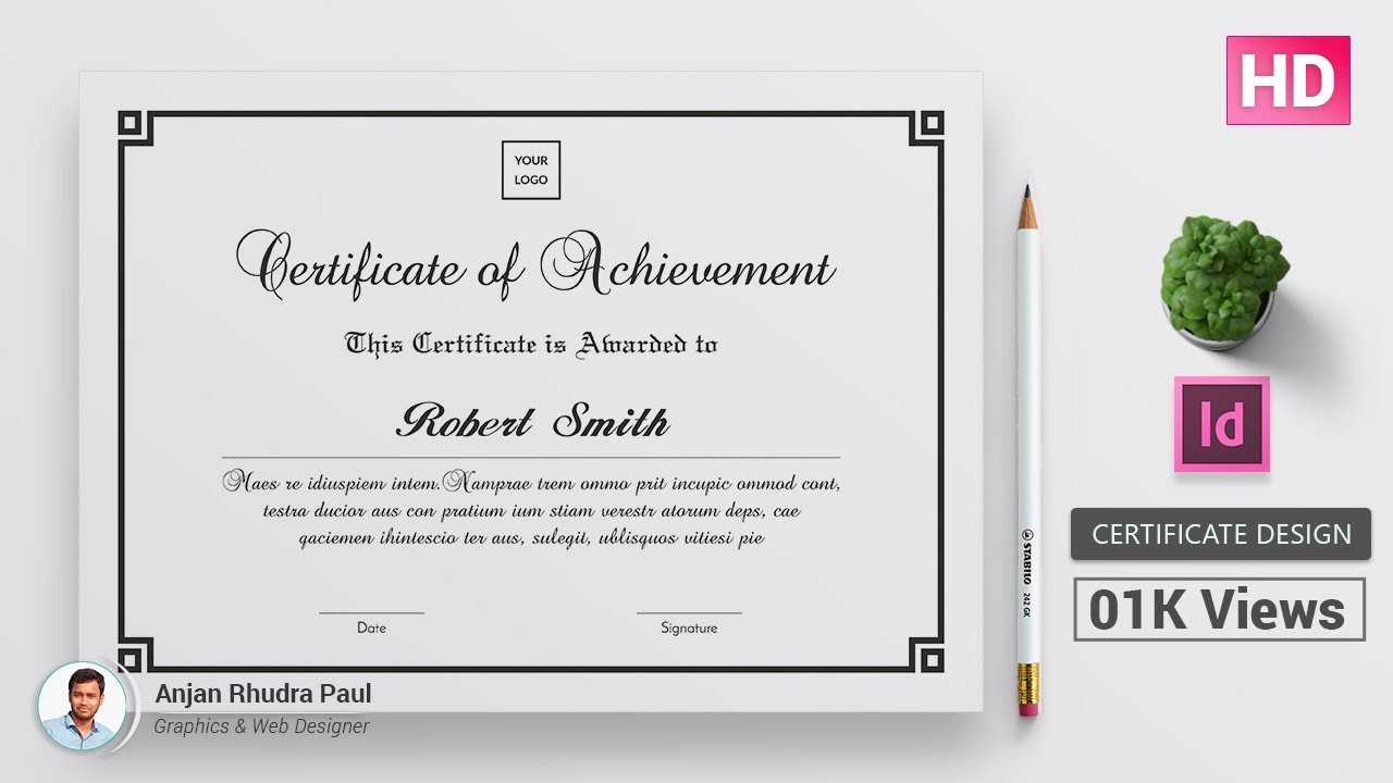 How To Create A Certificate Template In Indesign : ✪ Indesign Tutorial ✪ With Indesign Certificate Template