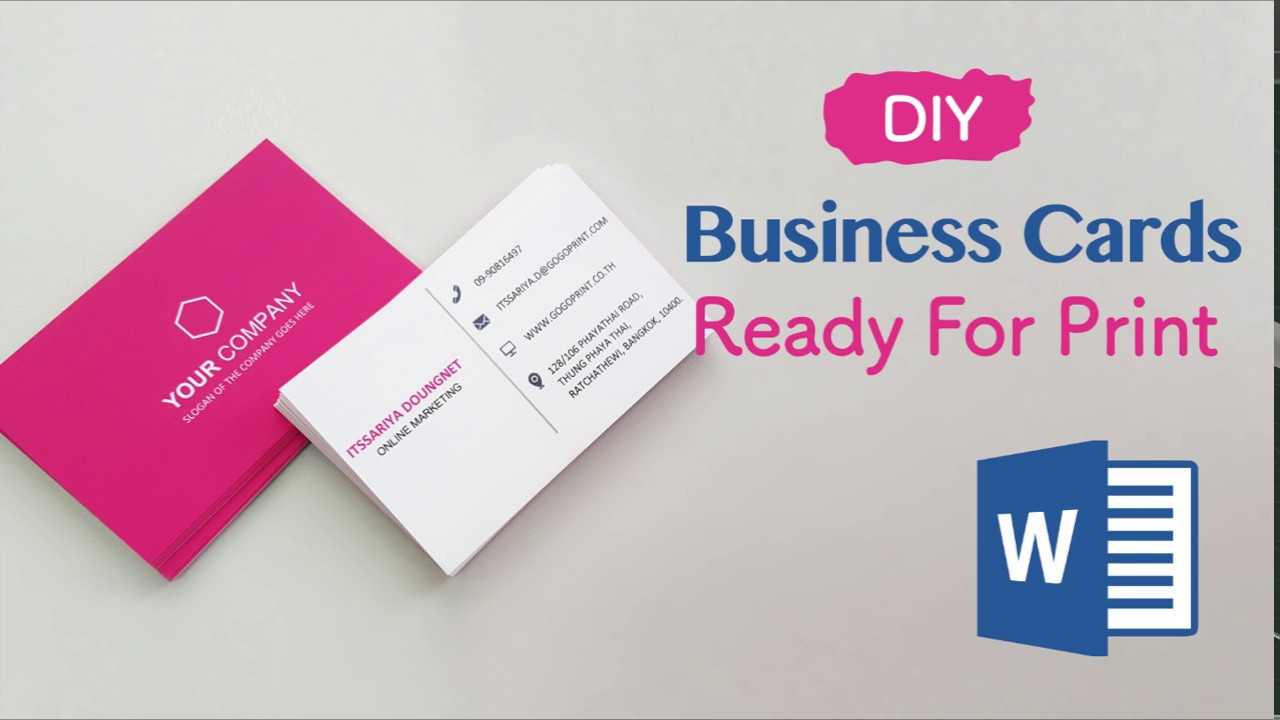How To Create Your Business Cards In Word – Professional And Print Ready In  4 Easy Steps! In Microsoft Office Business Card Template