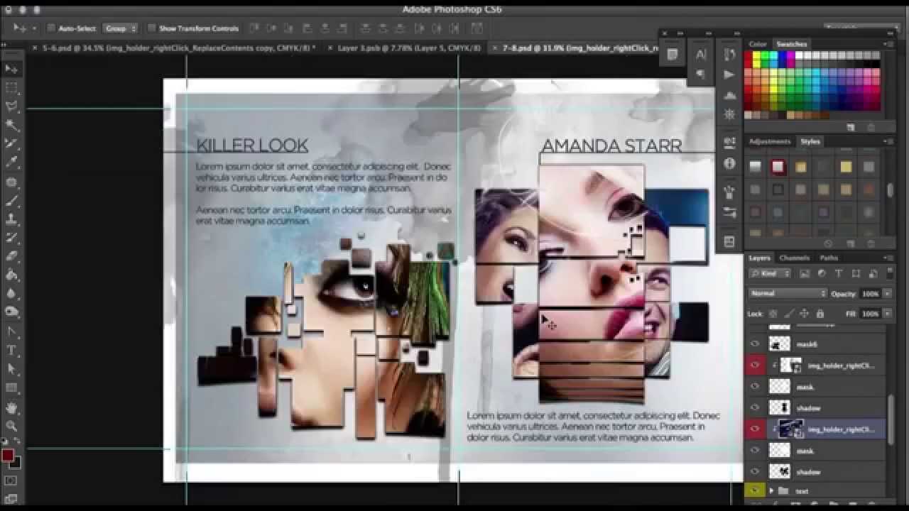 How To Design A Progessional 12 Page Brochure In Photoshop Intended For 12 Page Brochure Template