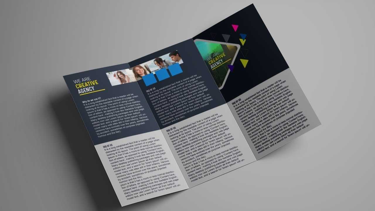 How To Design A Tri Fold Brochure Template – Photoshop Tutorial Throughout Brochure 3 Fold Template Psd