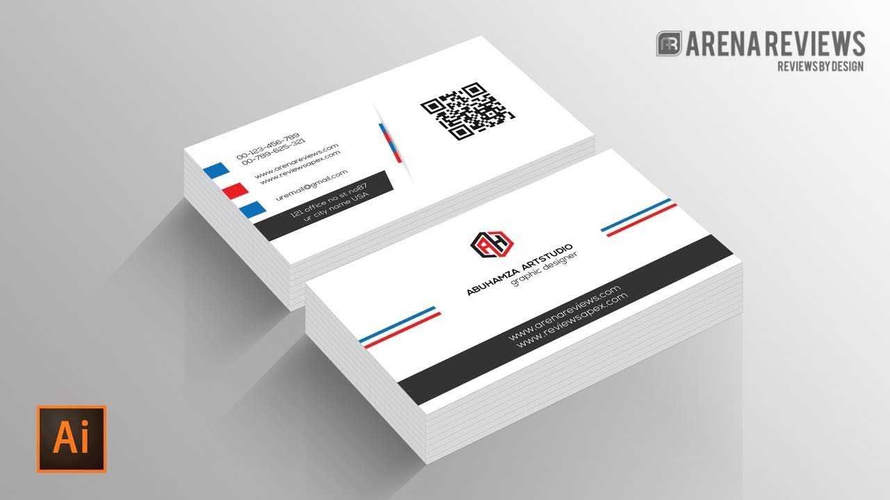 How To Design Business Card Template Illustrator Cc Tutorial With Visiting Card Illustrator Templates Download