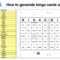 How To Generate Bingo Cards With A List Of Words Pertaining To Bingo Card Template Word