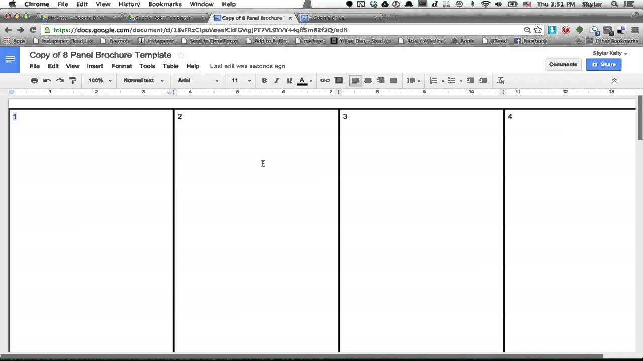 How To Make A Brochure Using Google Docs : Using Firefox & Google Intended For Google Drive Brochure Templates