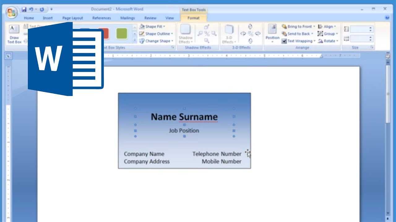 How To Make A Business Card In Word - Dalep.midnightpig.co Intended For Business Card Template For Word 2007