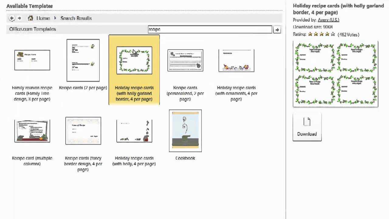 How To Make Fancy Recipe Cards Using Microsoft Word : Using Ms Word With Regard To Microsoft Word Recipe Card Template