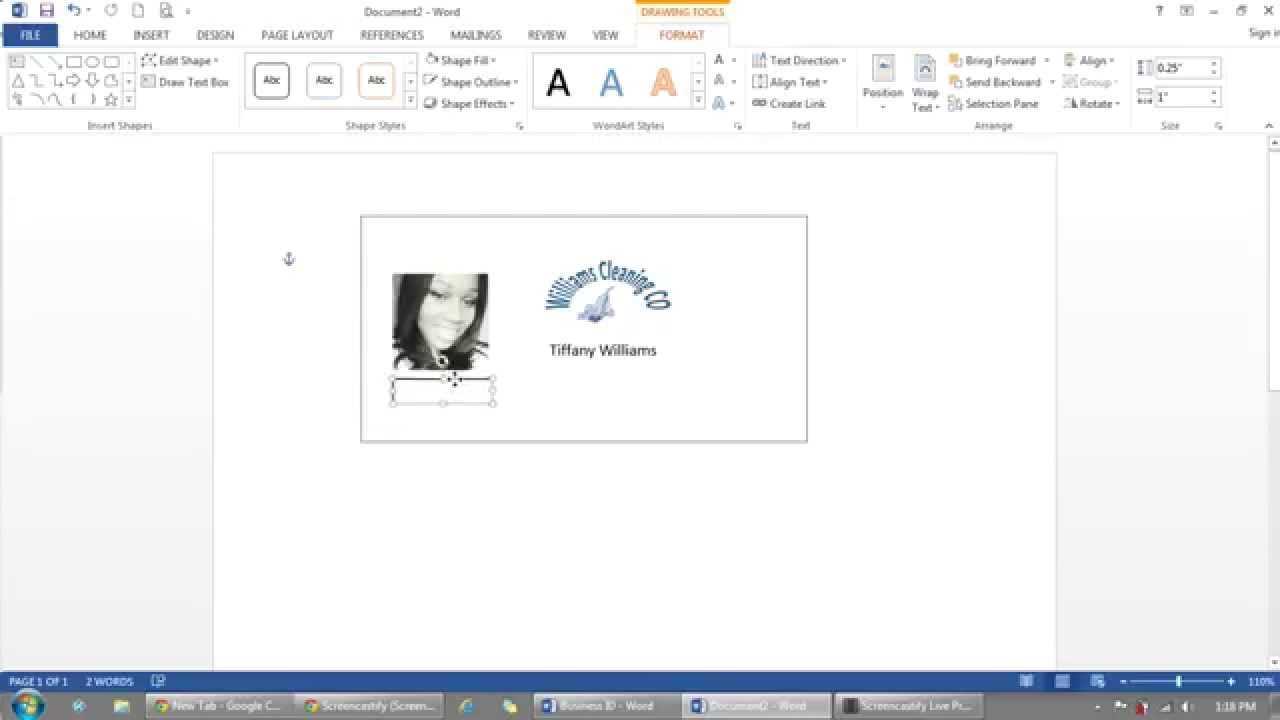How To Make Id Cards On Microsoft Word – Calep.midnightpig.co With Free Id Card Template Word