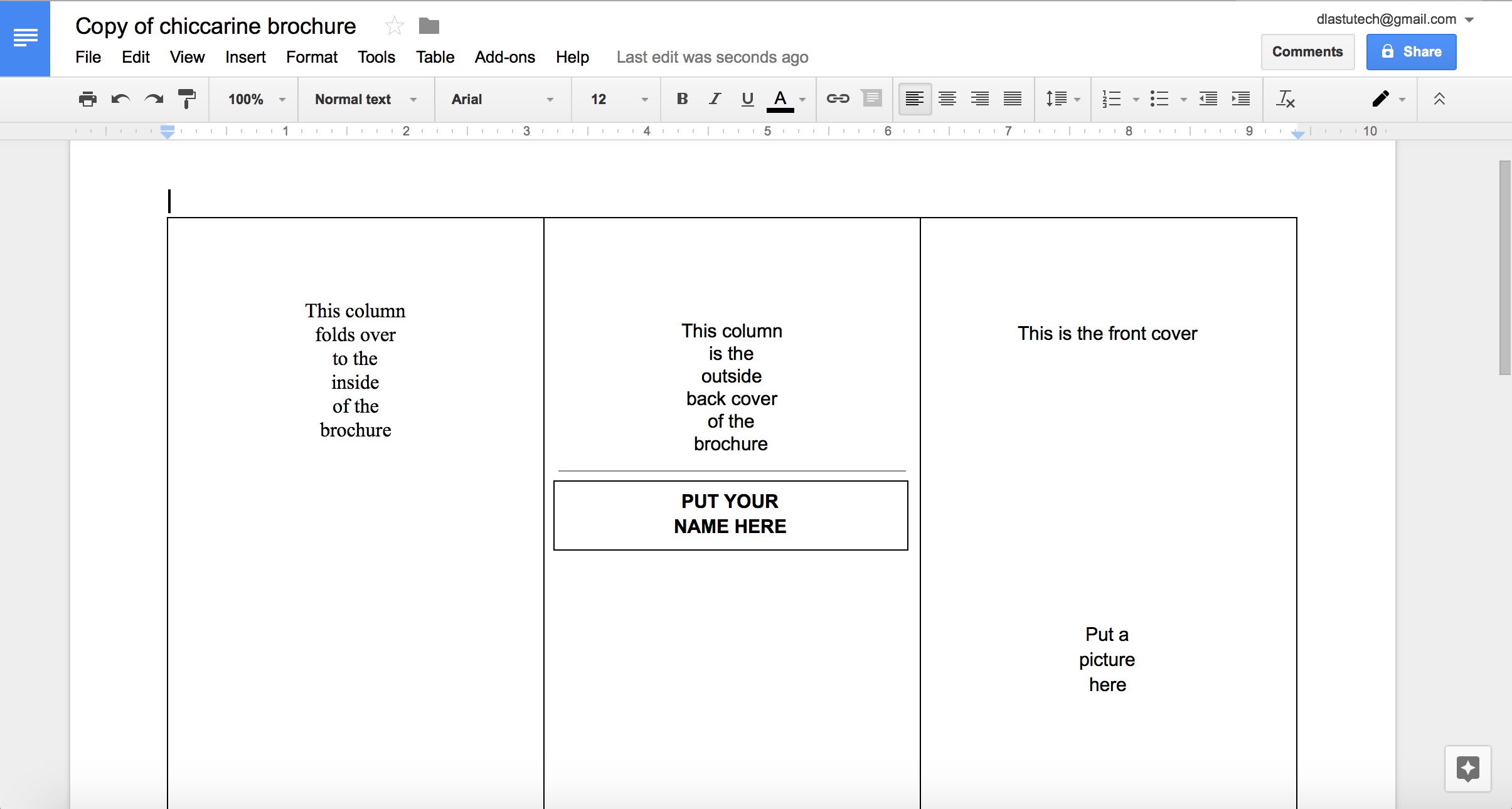 How To Make Pamphlets On Google Docs