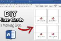 How To Make Place Cards In Microsoft Word | Diy Table Cards With Template within Microsoft Word Place Card Template