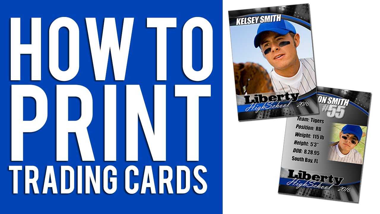 How To Print Custom Trading Cards Tutorial In Baseball Card Template Microsoft Word