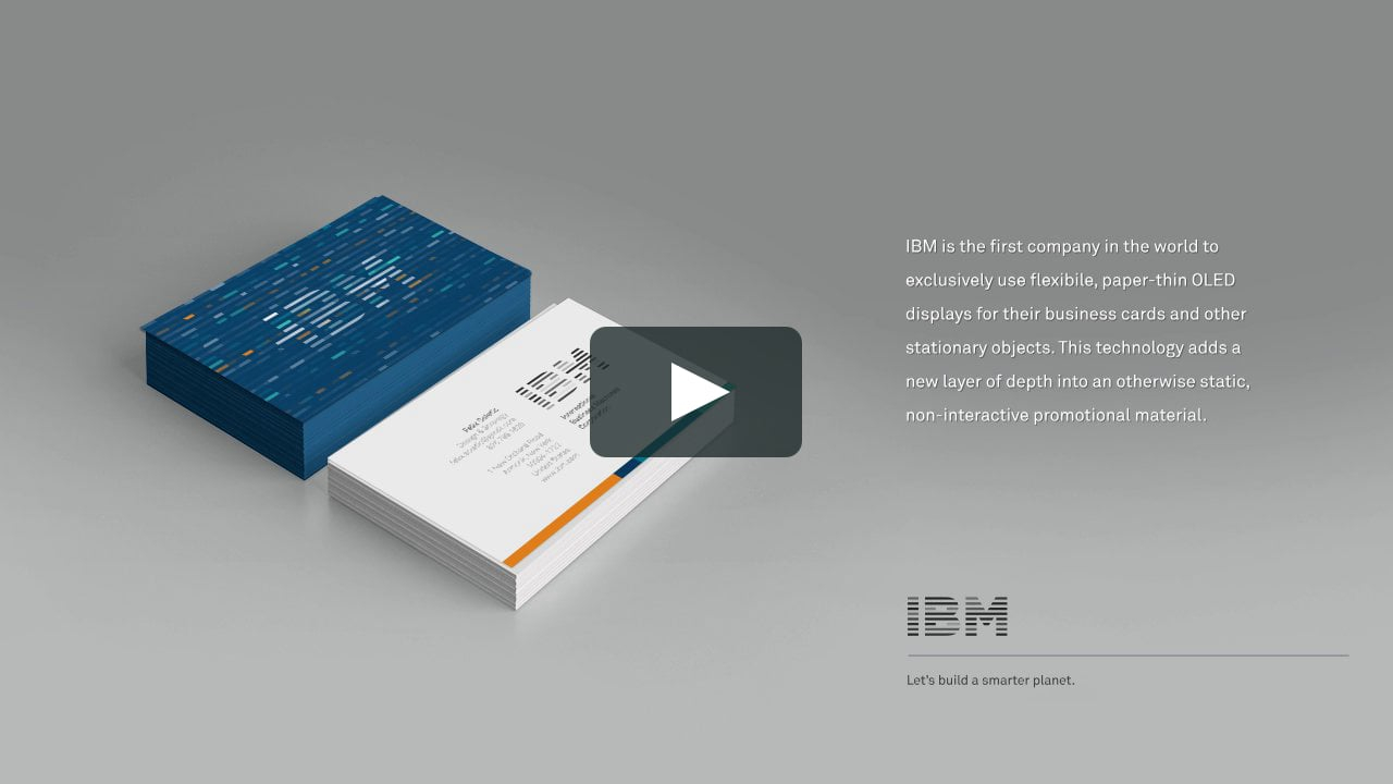 Ibm Oled Business Cards Intended For Ibm Business Card Template
