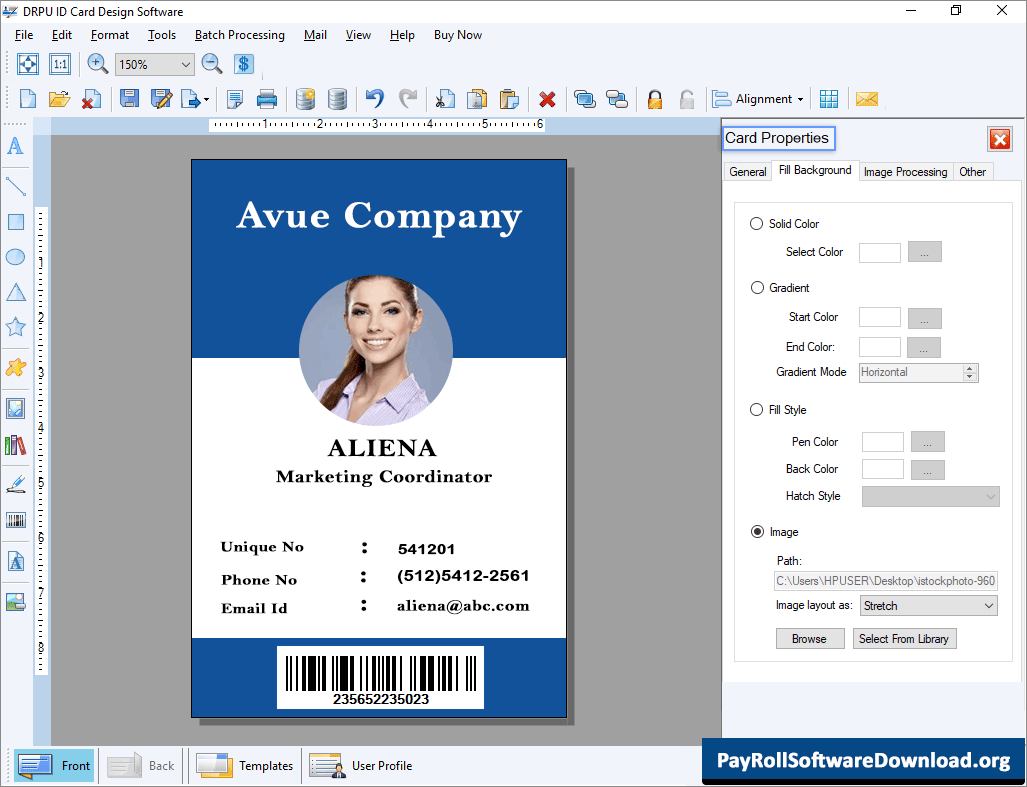 Id Card Maker Software Make Identity Card Create Id Badge In Faculty Id Card Template