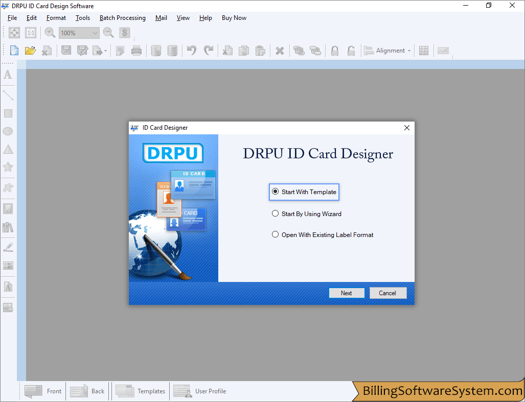 Id Maker Software Customized Employee Student Identity Card With Faculty Id Card Template