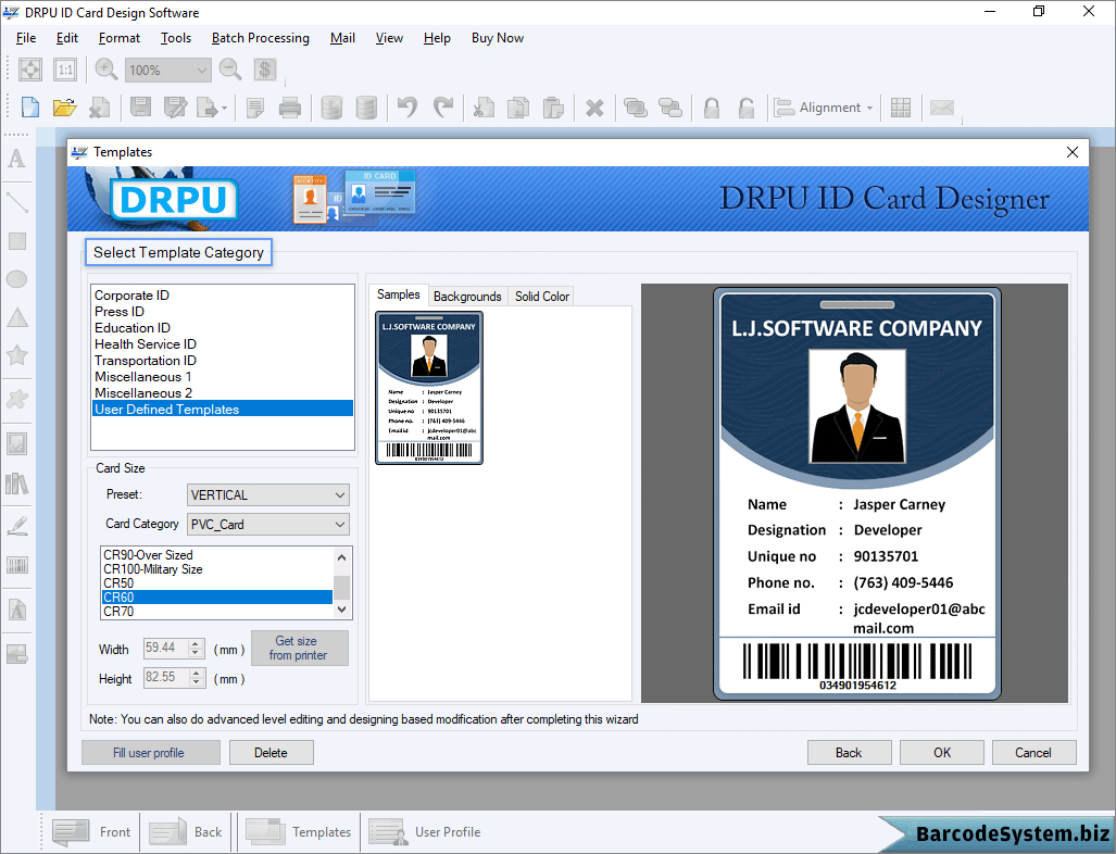 Identity Card Software Design Student Employee Faculty Photo With Faculty Id Card Template