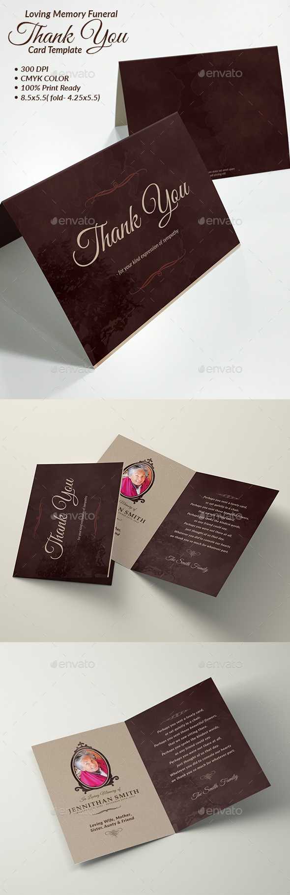In Memory Of Graphics, Designs & Templates From Graphicriver Regarding In Memory Cards Templates