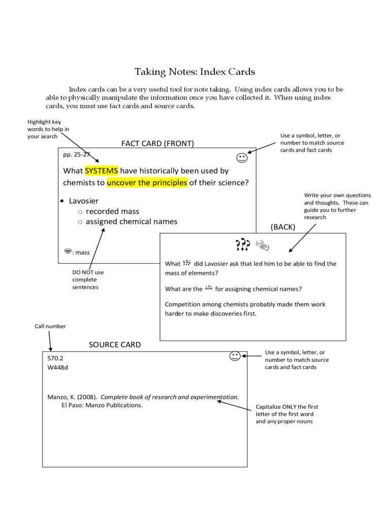 Index Card Template – 4 Free Templates In Pdf, Word, Excel In Microsoft Word Note Card Template