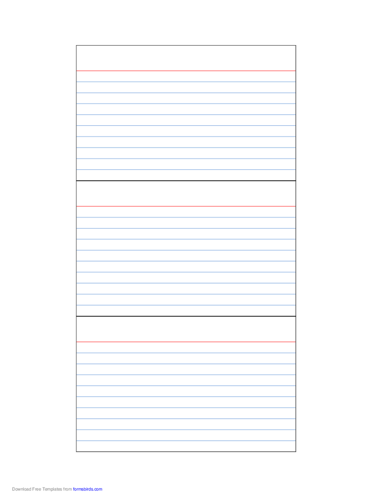 Index Card Template – 4 Free Templates In Pdf, Word, Excel Inside Index Card Template For Pages