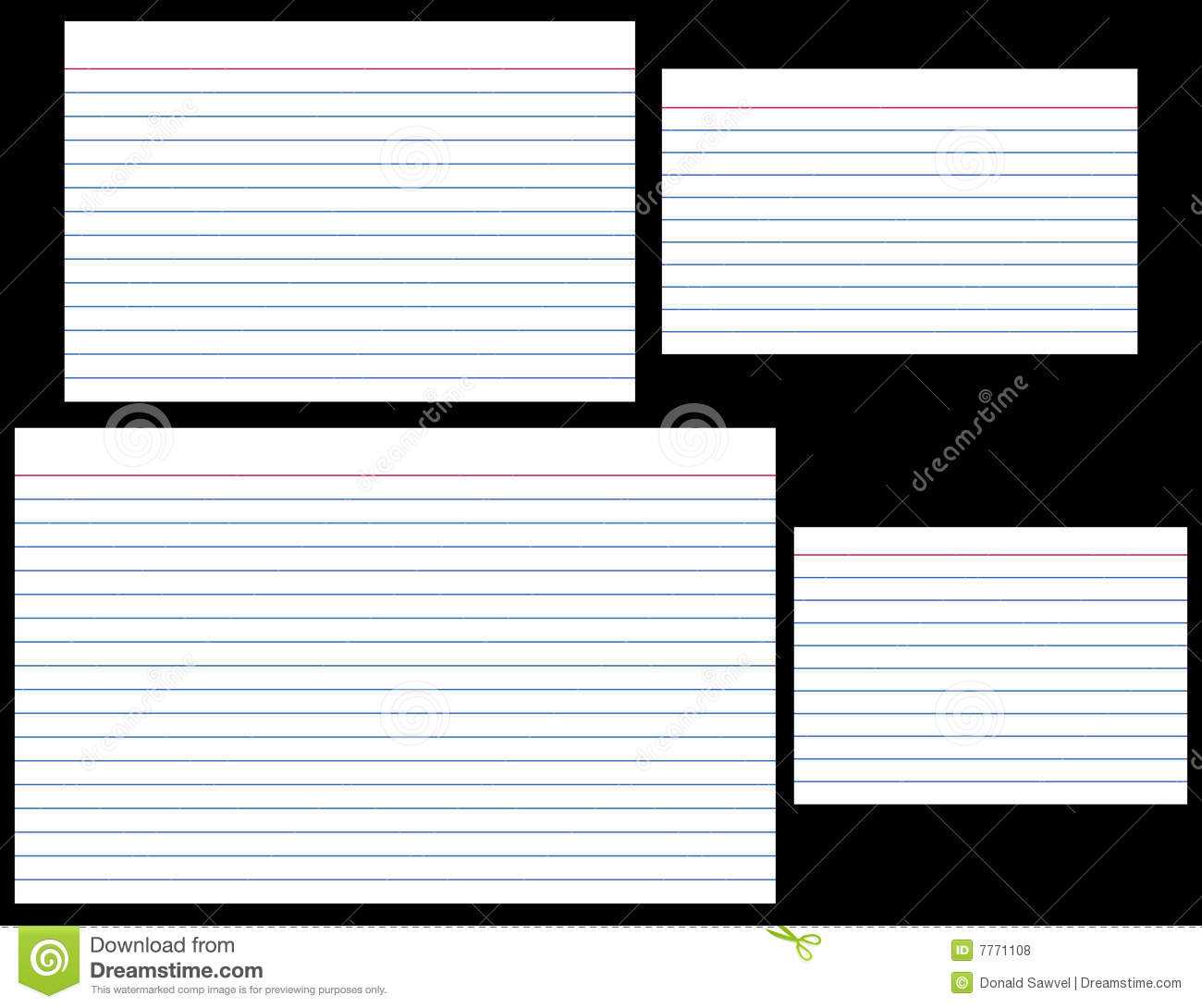 Index Cards Stock Vector. Illustration Of Card, Note, Blank Pertaining To Blank Index Card Template