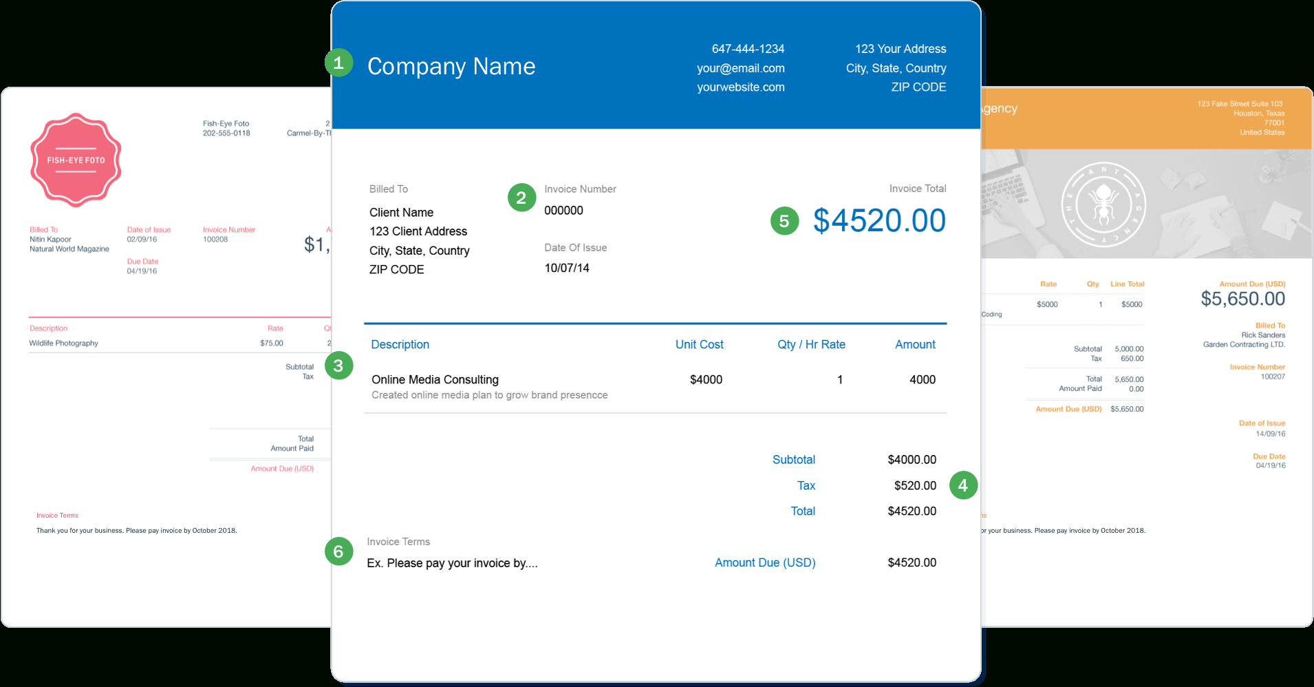 Invoice Template | Create And Send Free Invoices Instantly Intended For Fake Credit Card Receipt Template