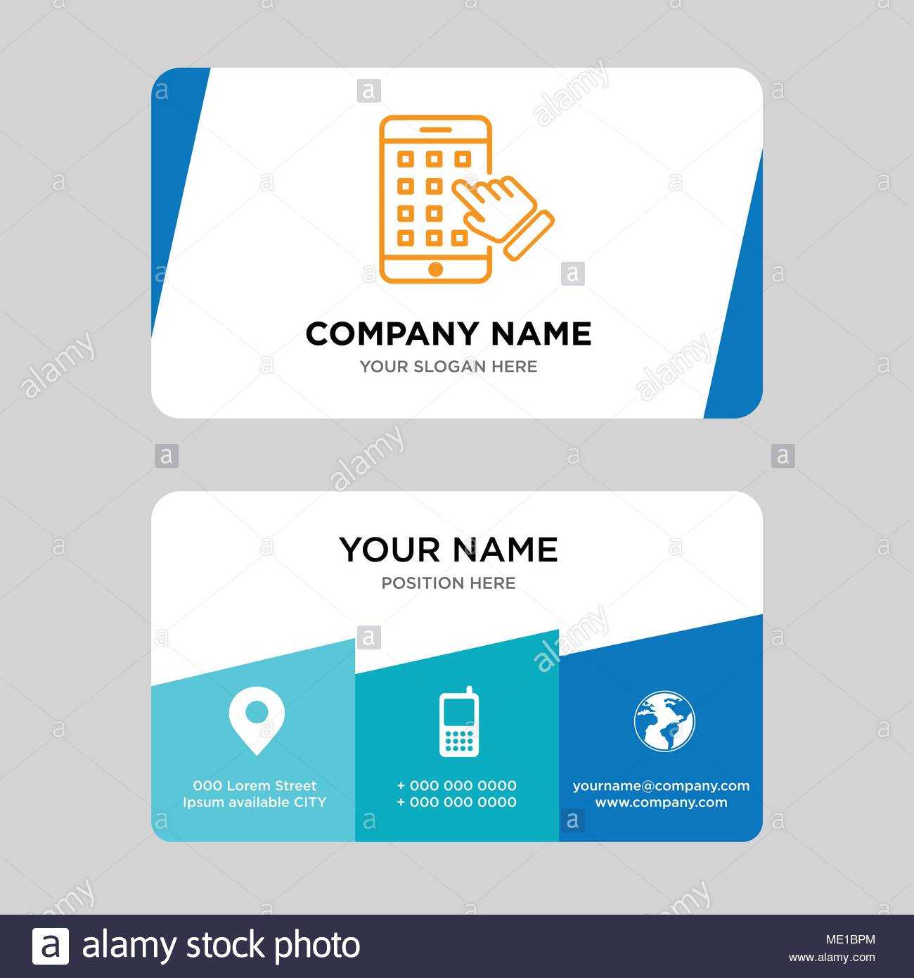 Iphone Business Card Design Template, Visiting For Your Pertaining To Iphone Business Card Template